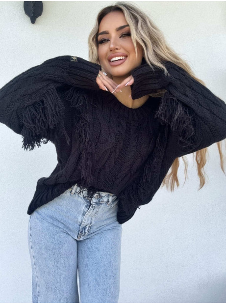 Sweter INDIANA – czarny