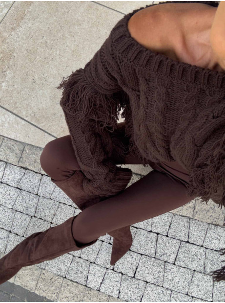 Sweter INDIANA – czekoladowy