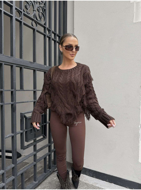 Sweter INDIANA – czekoladowy