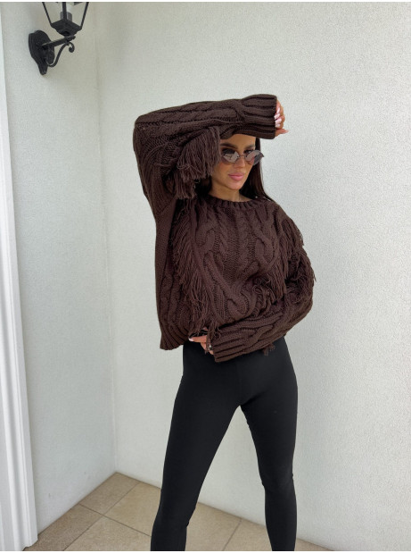 Sweter INDIANA – czekoladowy
