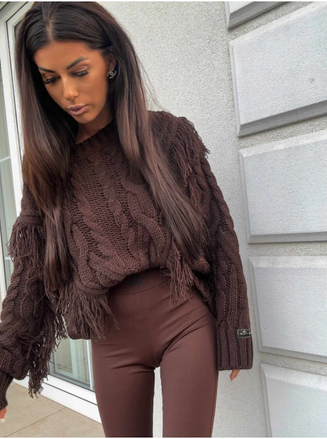 Sweter INDIANA – czekoladowy