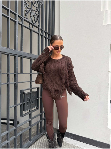 Sweter INDIANA – czekoladowy