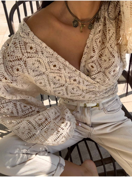 Kimono AŻUROWE romby