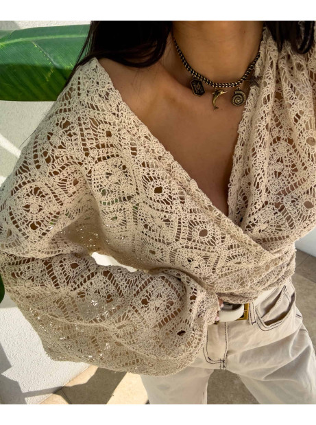 Kimono AŻUROWE romby