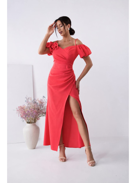 Sukienka maxi Cindy - koral