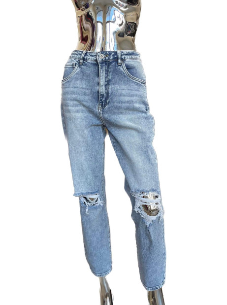 SPODNIE JEANSOWE BOYFRIEND LOW RISE